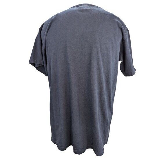 Majestic Atlanta Braves Men Blue T Shirt with Script Logo A in Red Size L - Picture 3 of 8